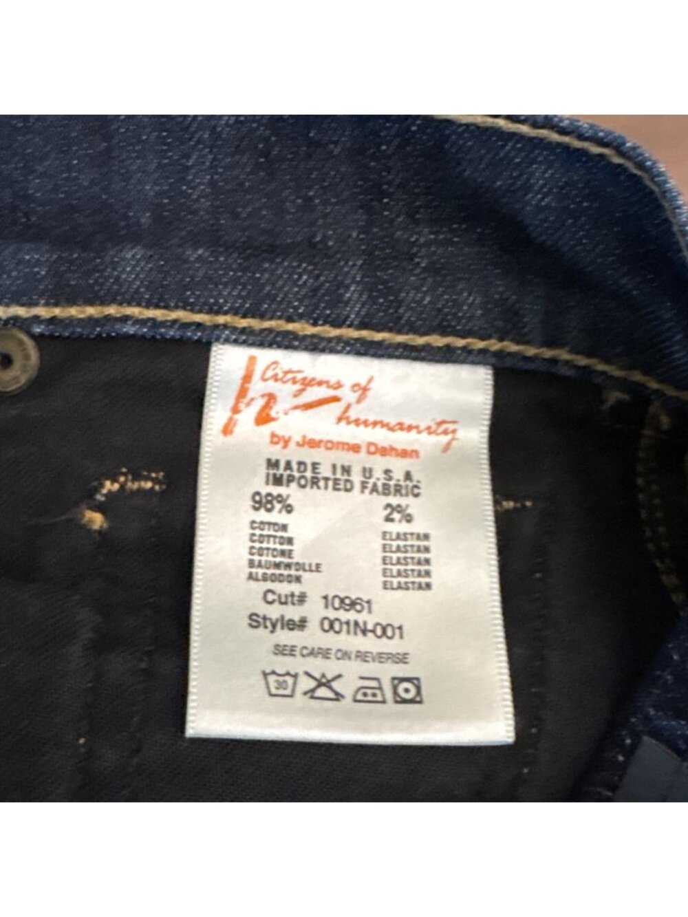 Citizens of Humanity Kelly Bootcut Jeans Womens 27 Dark Wash Low Rise - Picture 12 of 12
